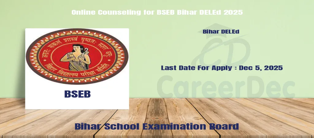 Online Counseling for BSEB Bihar DELEd 2025 logo