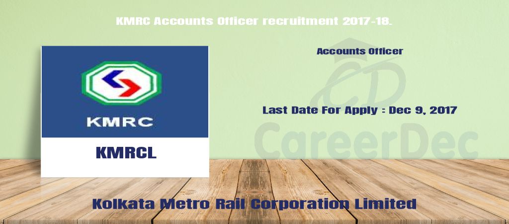 KMRC Accounts Officer recruitment 2017-18. logo