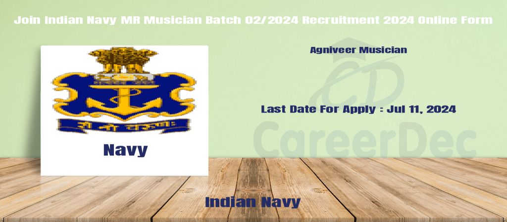 Join Indian Navy MR Musician Batch 02/2024 Recruitment 2024 Online Form logo