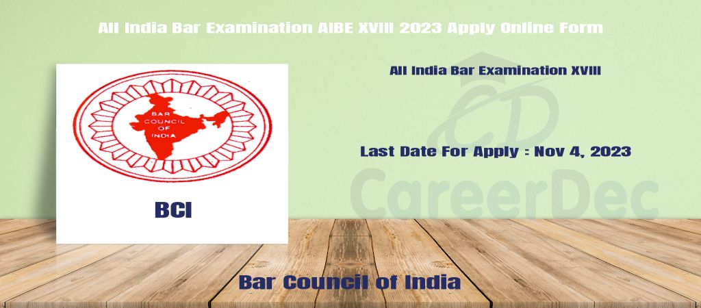All India Bar Examination AIBE XVIII 2023 Apply Online Form logo