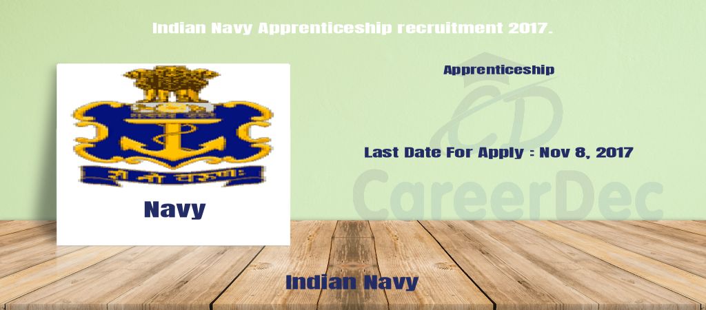 Indian Navy Apprenticeship recruitment 2017. logo