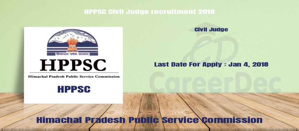 HPPSC Civil Judge recruitment 2018 logo