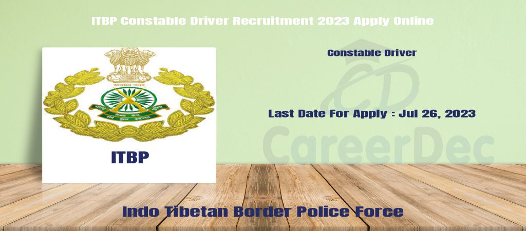 ITBP Constable Driver Recruitment 2023 Apply Online logo