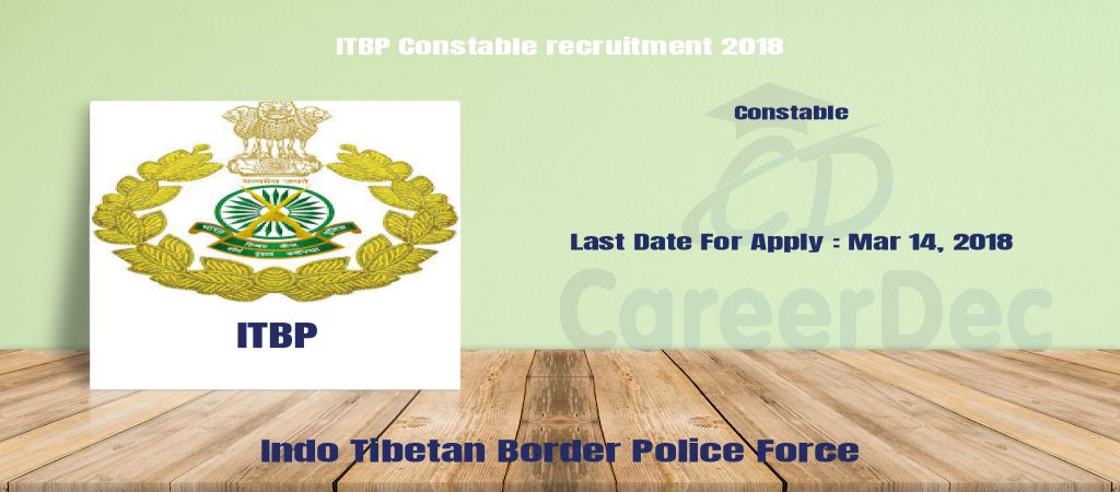 ITBP Constable recruitment 2018 logo