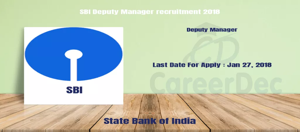 SBI Deputy Manager recruitment 2018 logo
