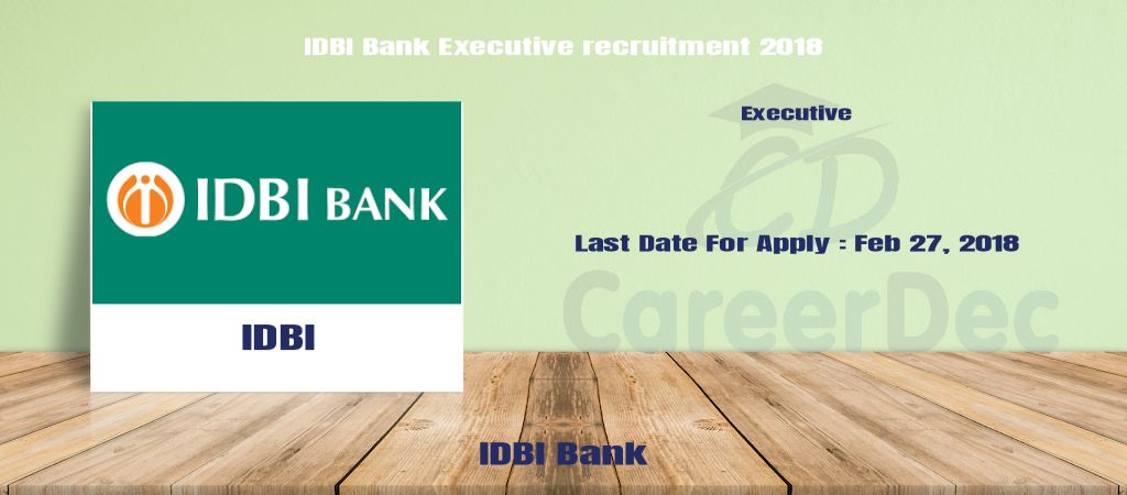 IDBI Bank Executive recruitment 2018 logo