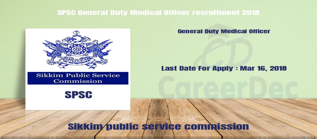 SPSC General Duty Medical Officer recruitment 2018 logo