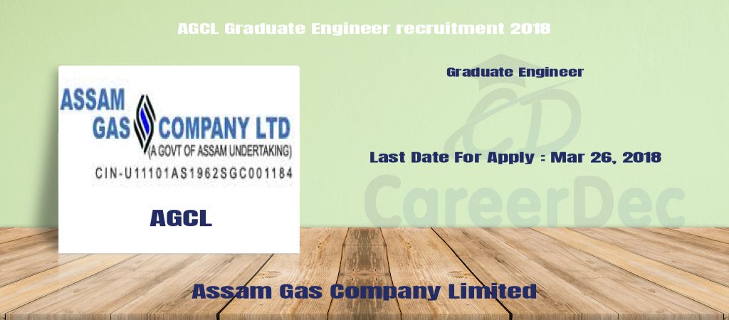 AGCL Graduate Engineer recruitment 2018 logo