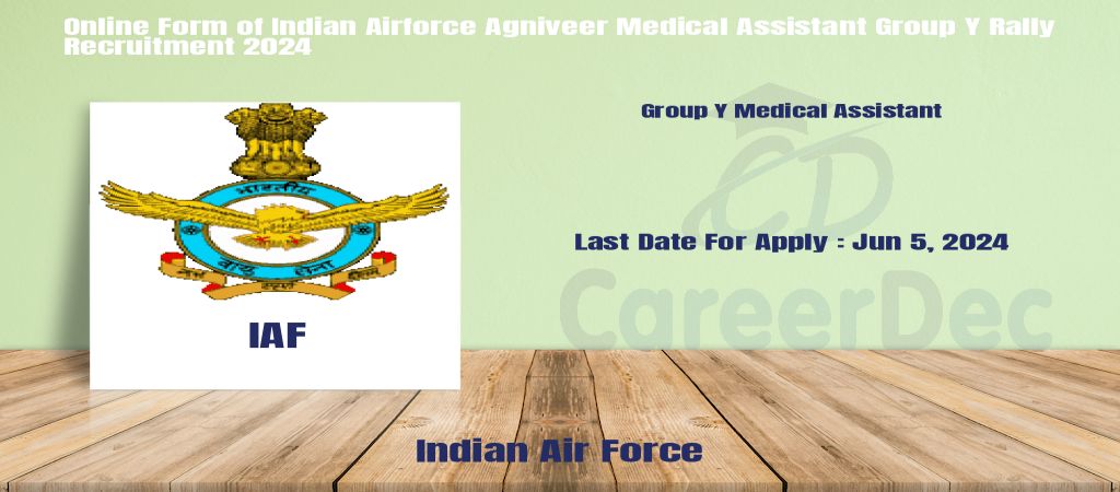 Online Form of Indian Airforce Agniveer Medical Assistant Group Y Rally Recruitment 2024 logo