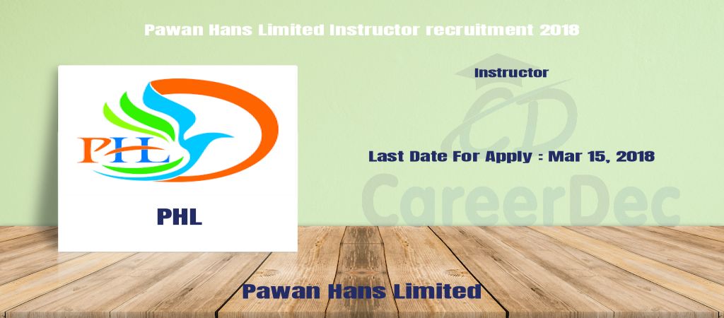 Pawan Hans Limited Instructor recruitment 2018 logo