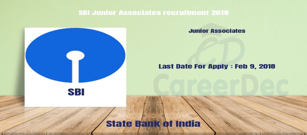 SBI Junior Associates recruitment 2018 logo