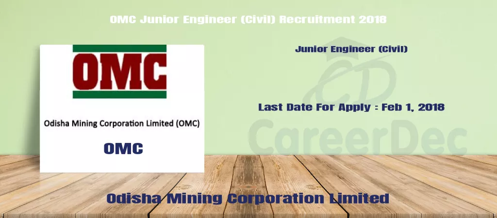 OMC Junior Engineer (Civil) Recruitment 2018 logo