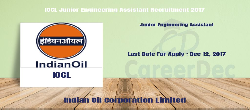 IOCL Junior Engineering Assistant Recruitment 2017 logo