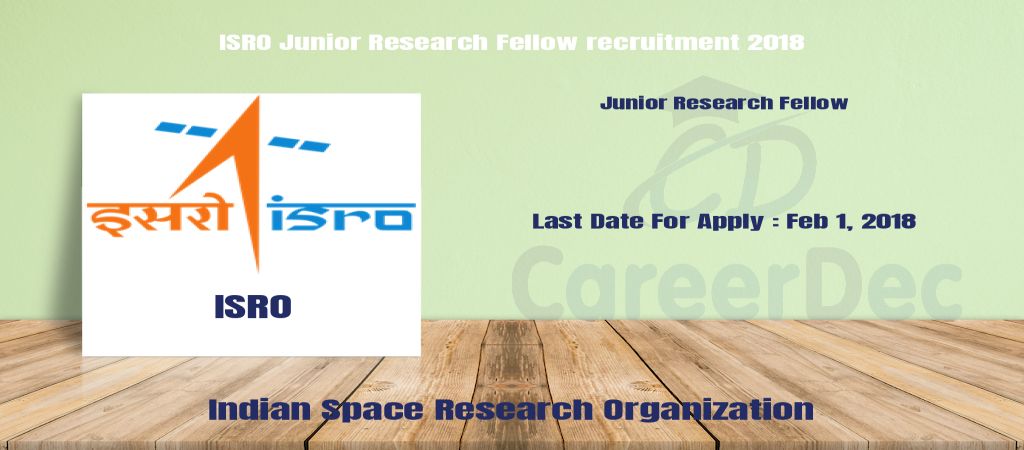 ISRO Junior Research Fellow recruitment 2018 logo