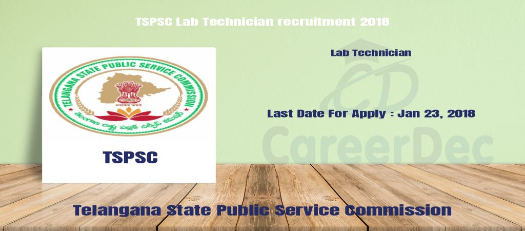 TSPSC Lab Technician recruitment 2018 logo