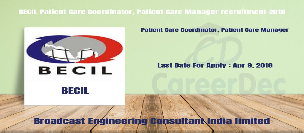 BECIL Patient Care Coordinator, Patient Care Manager recruitment 2018 logo