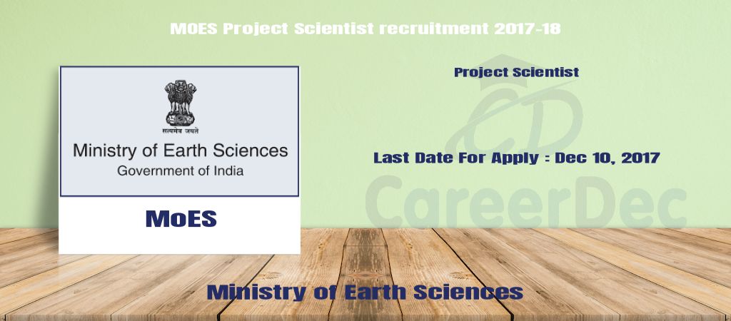 MOES Project Scientist recruitment 2017-18 logo