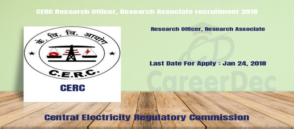 CERC Research Officer, Research Associate recruitment 2018 logo