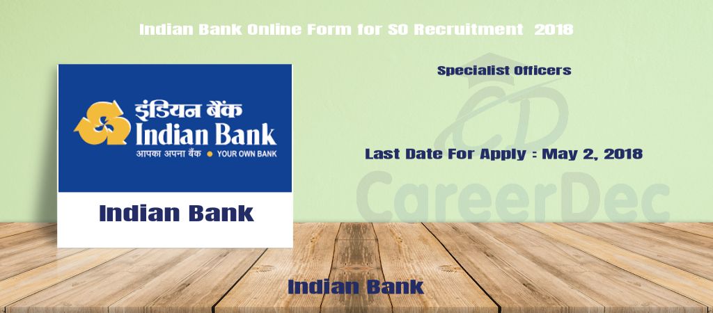 Indian Bank Online Form for SO Recruitment 2018 logo