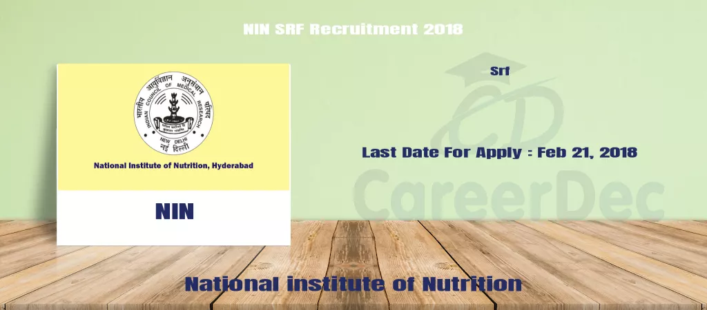NIN SRF Recruitment 2018 logo