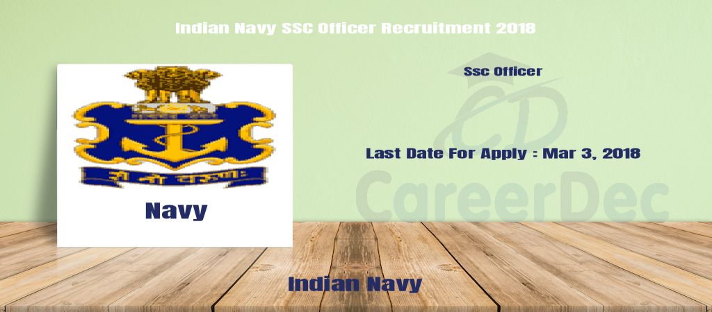 Indian Navy SSC Officer Recruitment 2018 logo