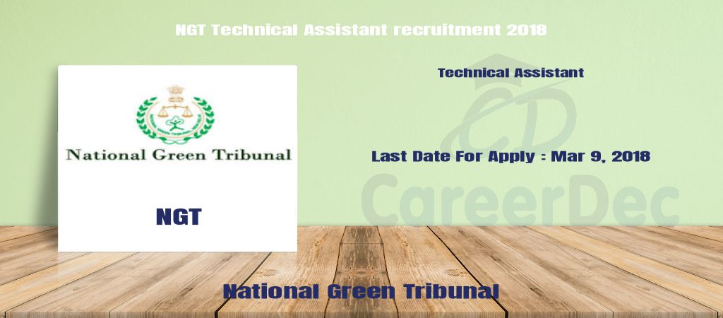 NGT Technical Assistant recruitment 2018 logo