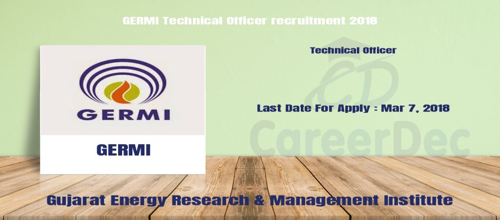 GERMI Technical Officer recruitment 2018 logo