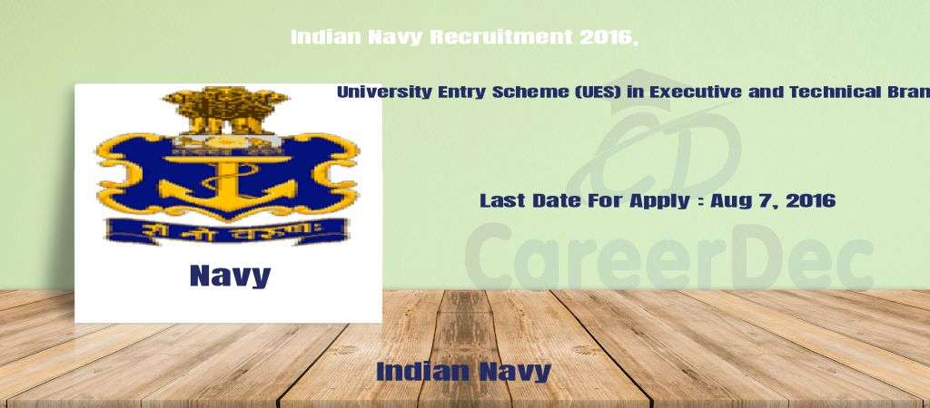 Indian Navy Recruitment 2016, logo